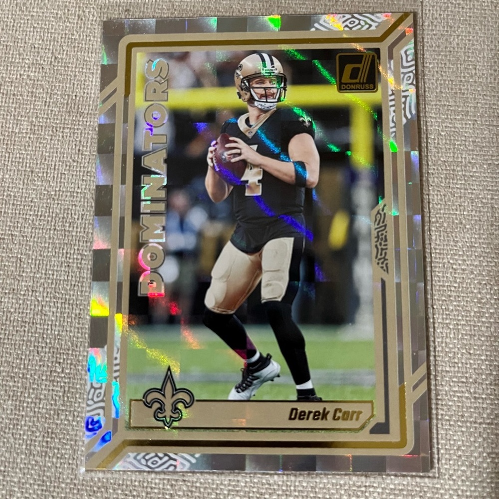 Derek Carr 2023 Donruss Dominators New Orleans Saints #D-32